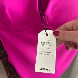 Express Pink Body Contour Dress